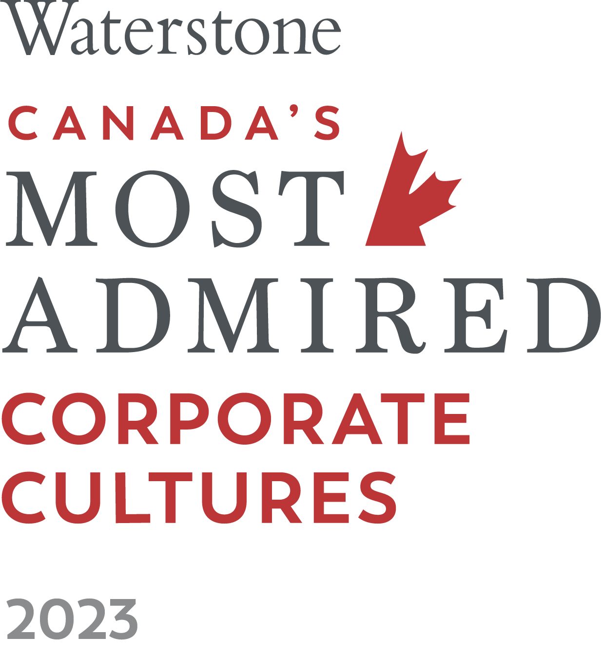 Waterstone Canada's Most Admired Corporate Cultures 2023