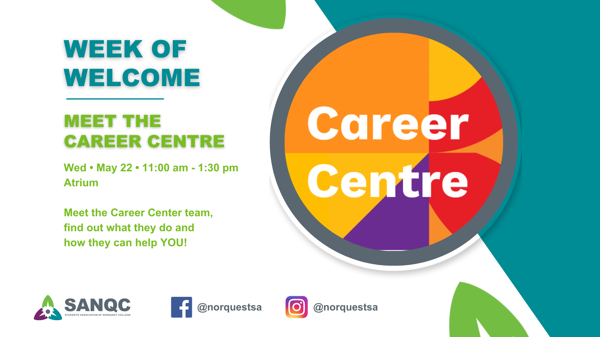 Week of Welcome: Meet the Career Centre