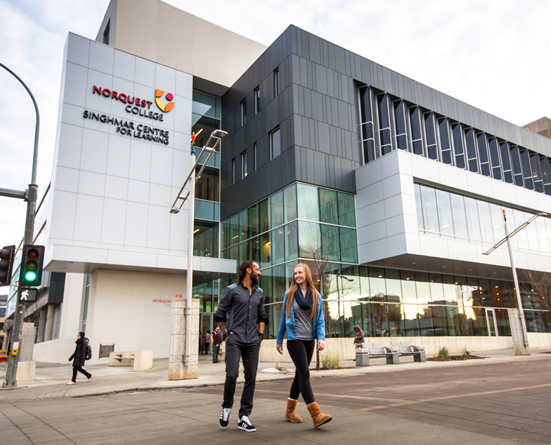 Exterior of NorQuest College's Singhmar Centre for Learning