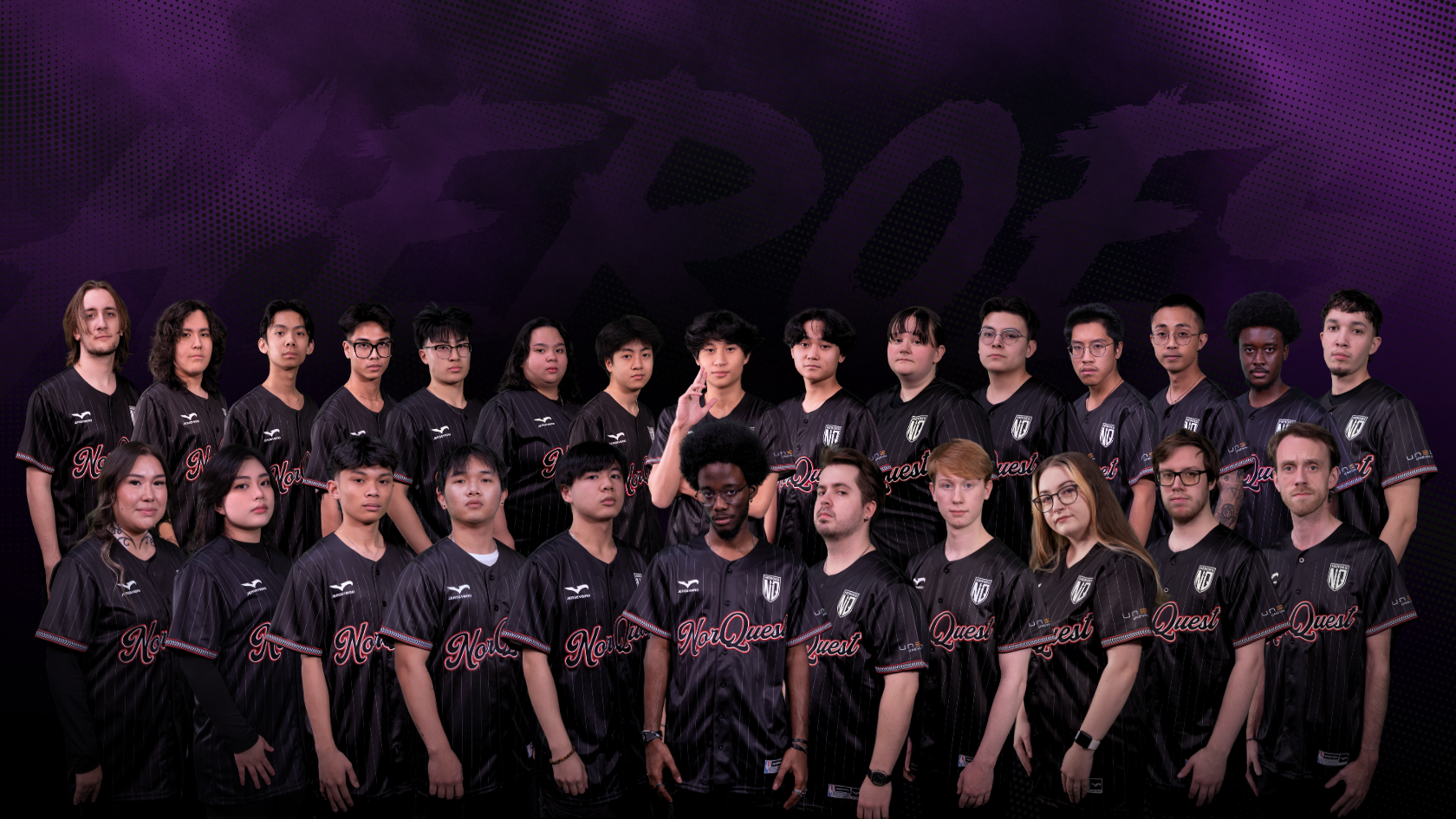 Group photo of NorQuest Esports varsity team members
