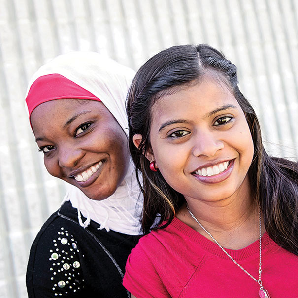 Two NorQuest students posing for a photo together