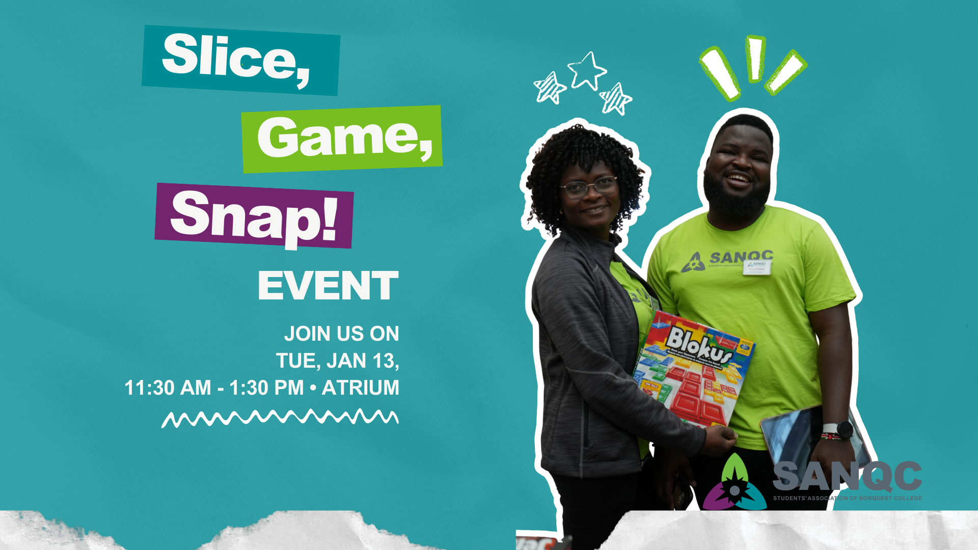 SANQC Slice, Game & Snap